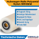 Hubwagenrolle Polyamid Nylon 82 x 90 mm, Achse 25 mm inkl. Kugellager - Ersatzrolle