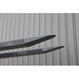 Gabelverlängerung 1600 x 80 x 40 mm - geschlossen - Spitze im Curved Design
