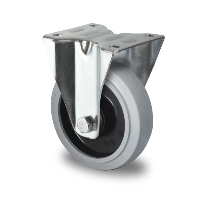 TPE Bockrolle 100 mm auf Polypropylen-Felge mit Kugellager