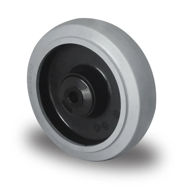 TPE Einbaurad 100 mm auf Polypropylen-Felge mit Kugellager